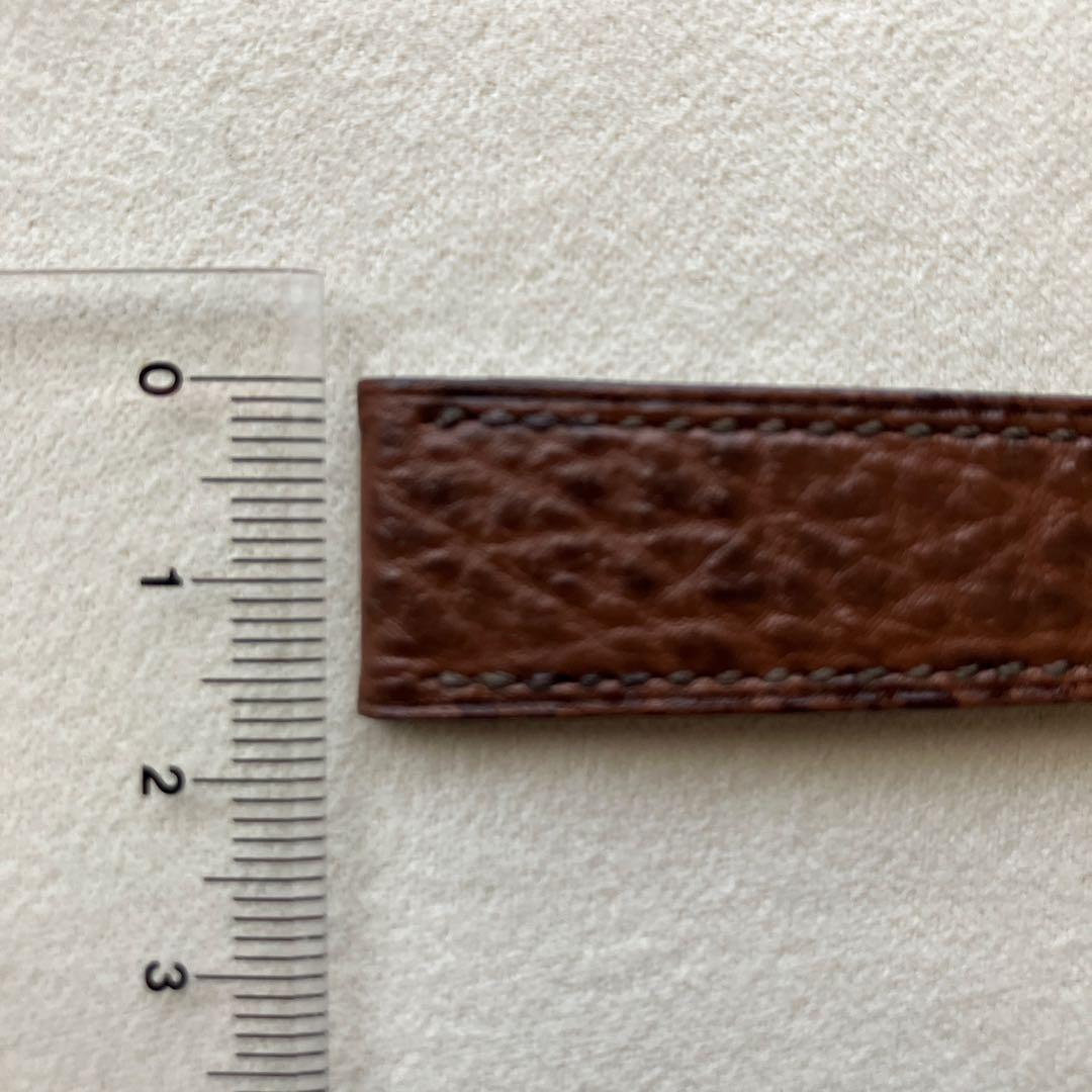 エルメス HERMES 腕時計用純正レザーベルト　幅17㎜　ブラウン　尾錠社外品