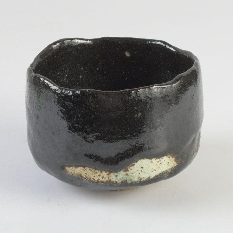 meru 楽吉左衛門五代宗入作　黒楽茶碗　十一代　慶入極め箱　M　9828