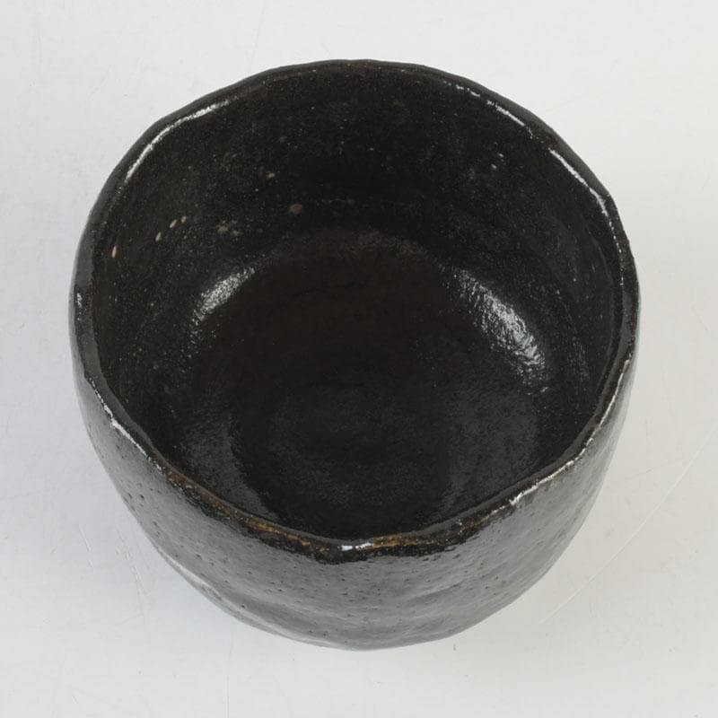 meru 楽吉左衛門五代宗入作　黒楽茶碗　十一代　慶入極め箱　M　9828