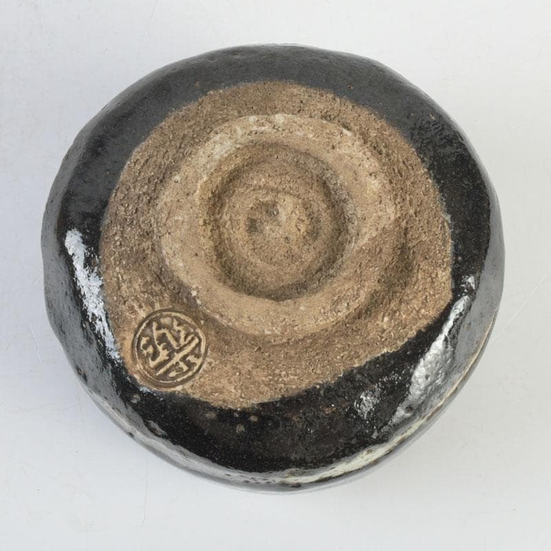 meru 楽吉左衛門五代宗入作　黒楽茶碗　十一代　慶入極め箱　M　9828