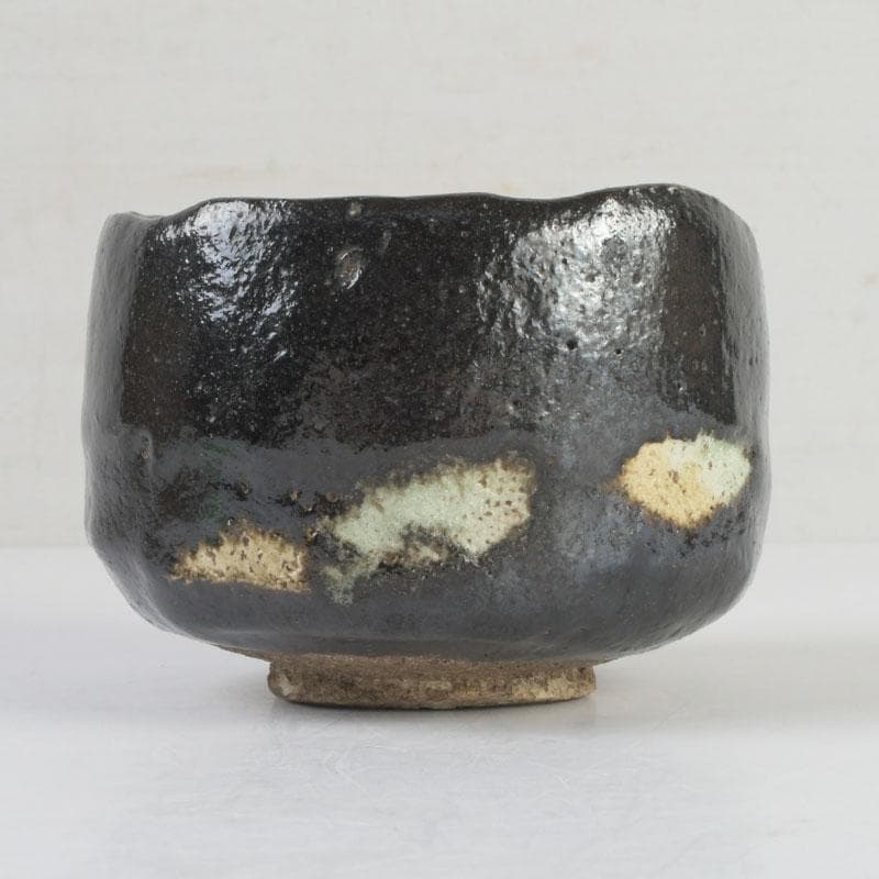 meru 楽吉左衛門五代宗入作　黒楽茶碗　十一代　慶入極め箱　M　9828