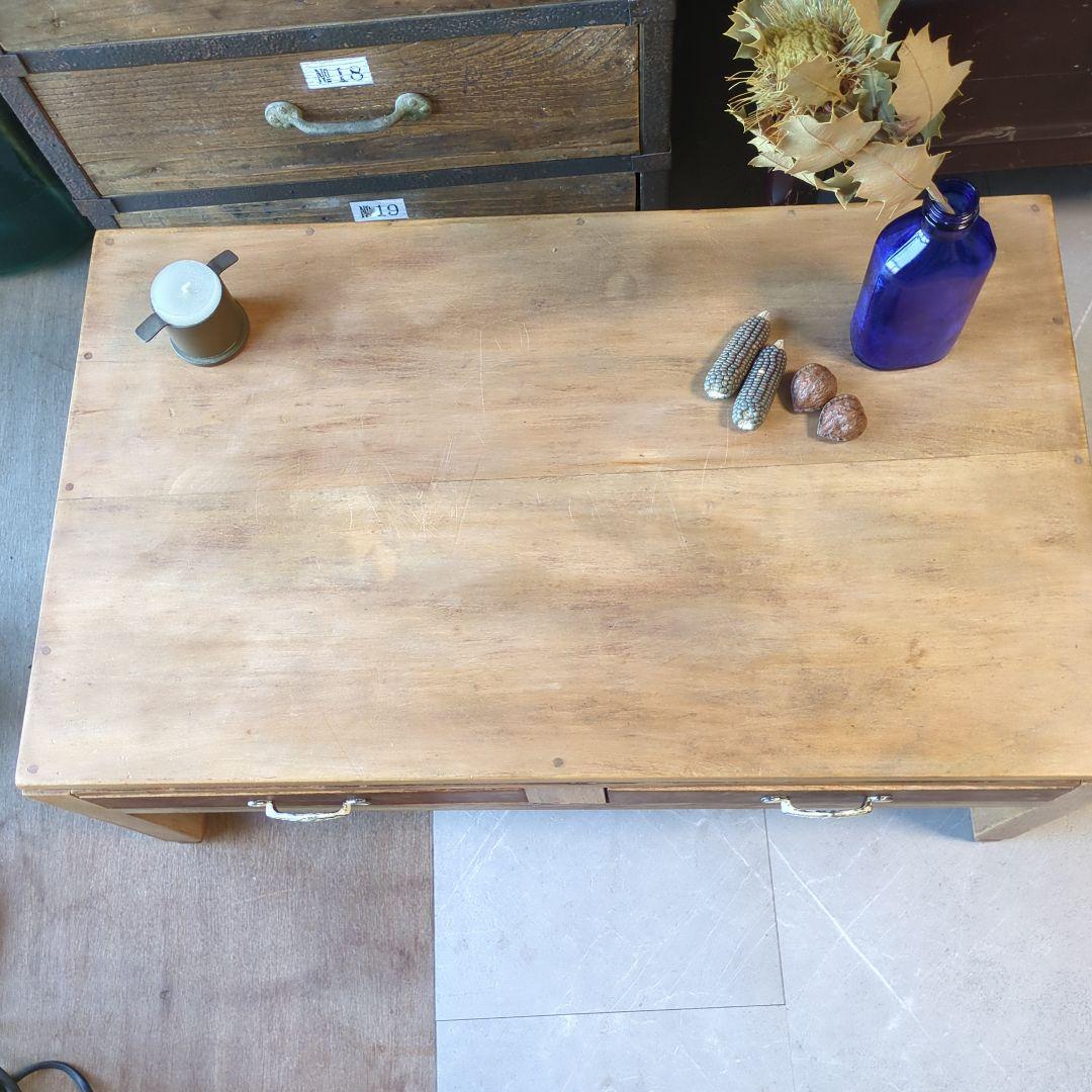 アンティーク文机　花台　飾り台　サイドテーブル　古道具