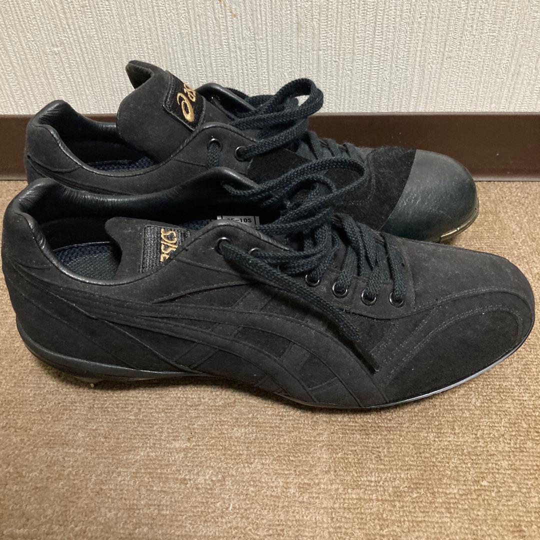 アシックス 金属スパイク 本革