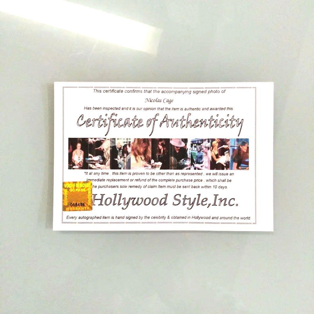 ニコラス・ケイジ直筆サイン入り2Lサイズ写真…レンフィールド……