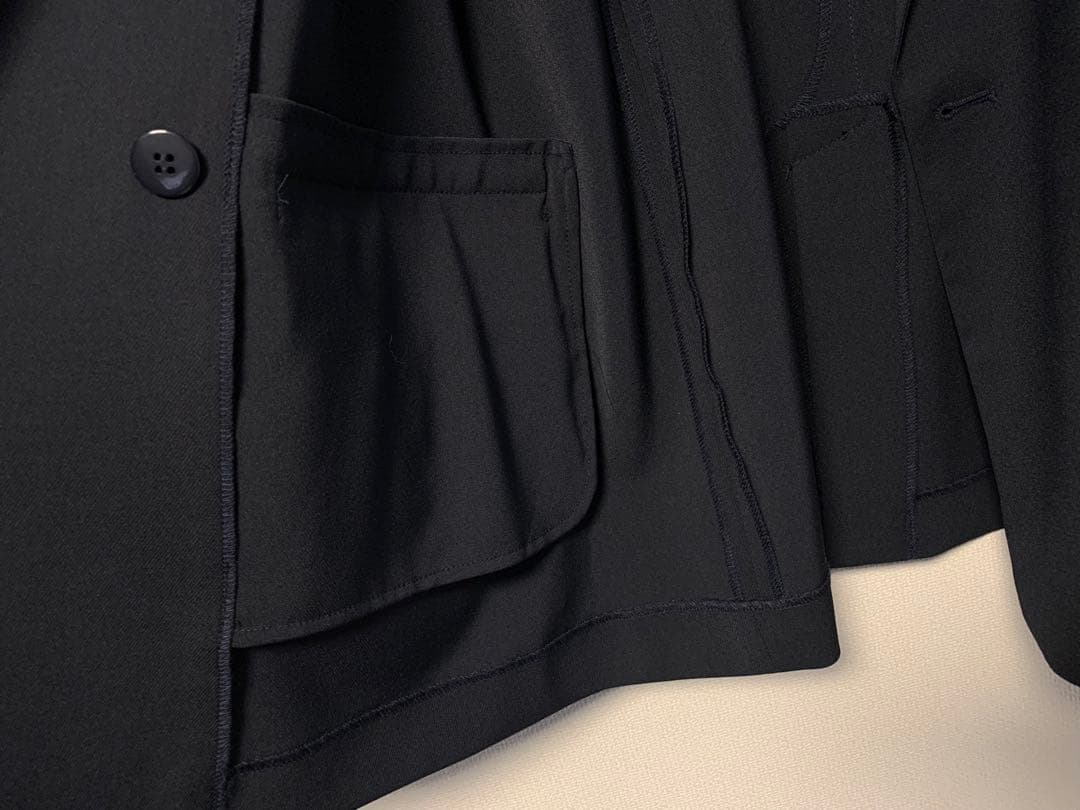 ストレッチツイルテーラードジャケット ネイビー RIVEDROITE リヴドロワ