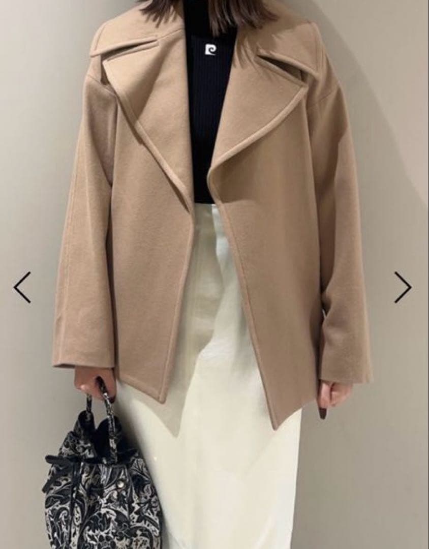 【専用】FRAY I.D フレイアイディー　ビッグカラーショートコート　キャメル