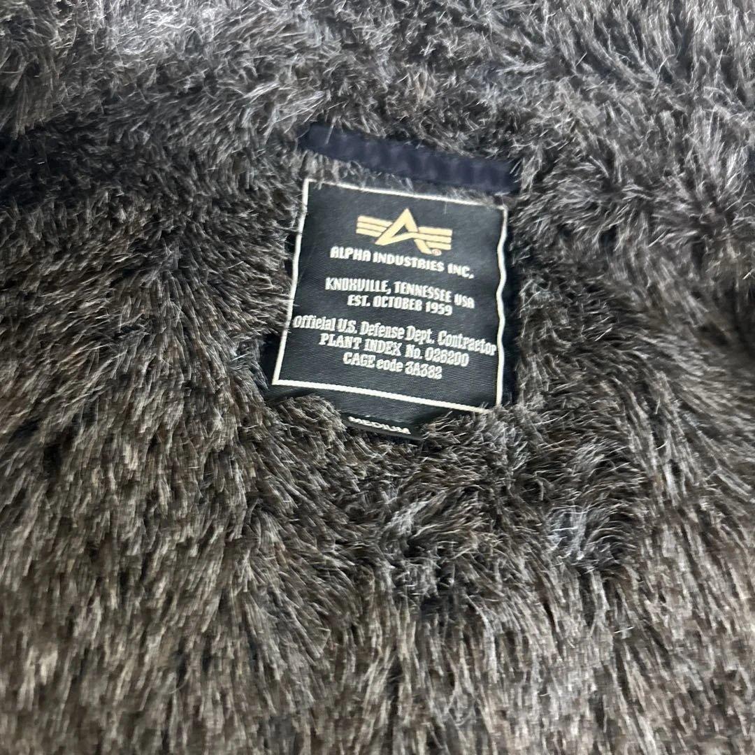 【極美品】ALPHA ファー　ナイロン　N-1 デッキ ジャケット　M