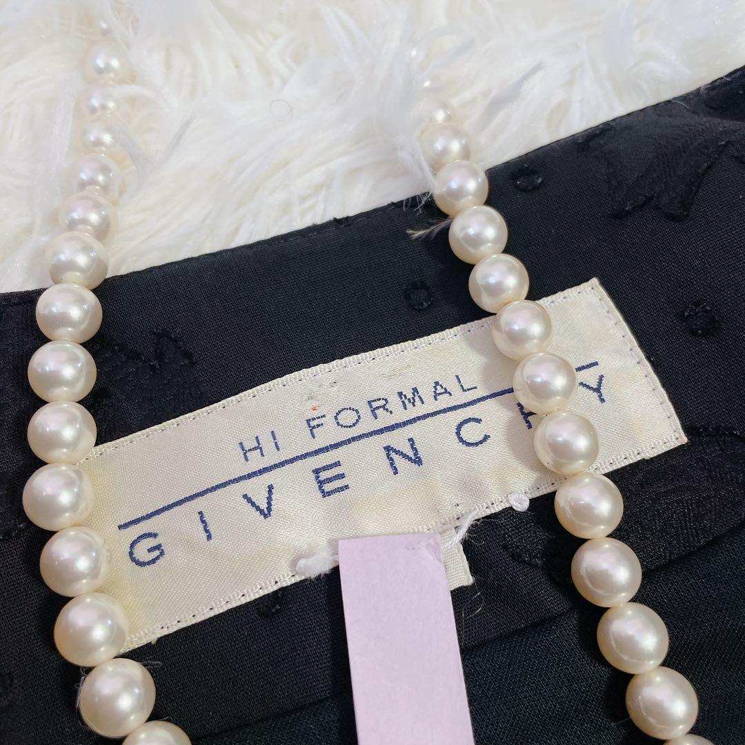 美品　ジバンシー　大きいサイズ　エンブロイダリー　ベルト付ワンピース　黒