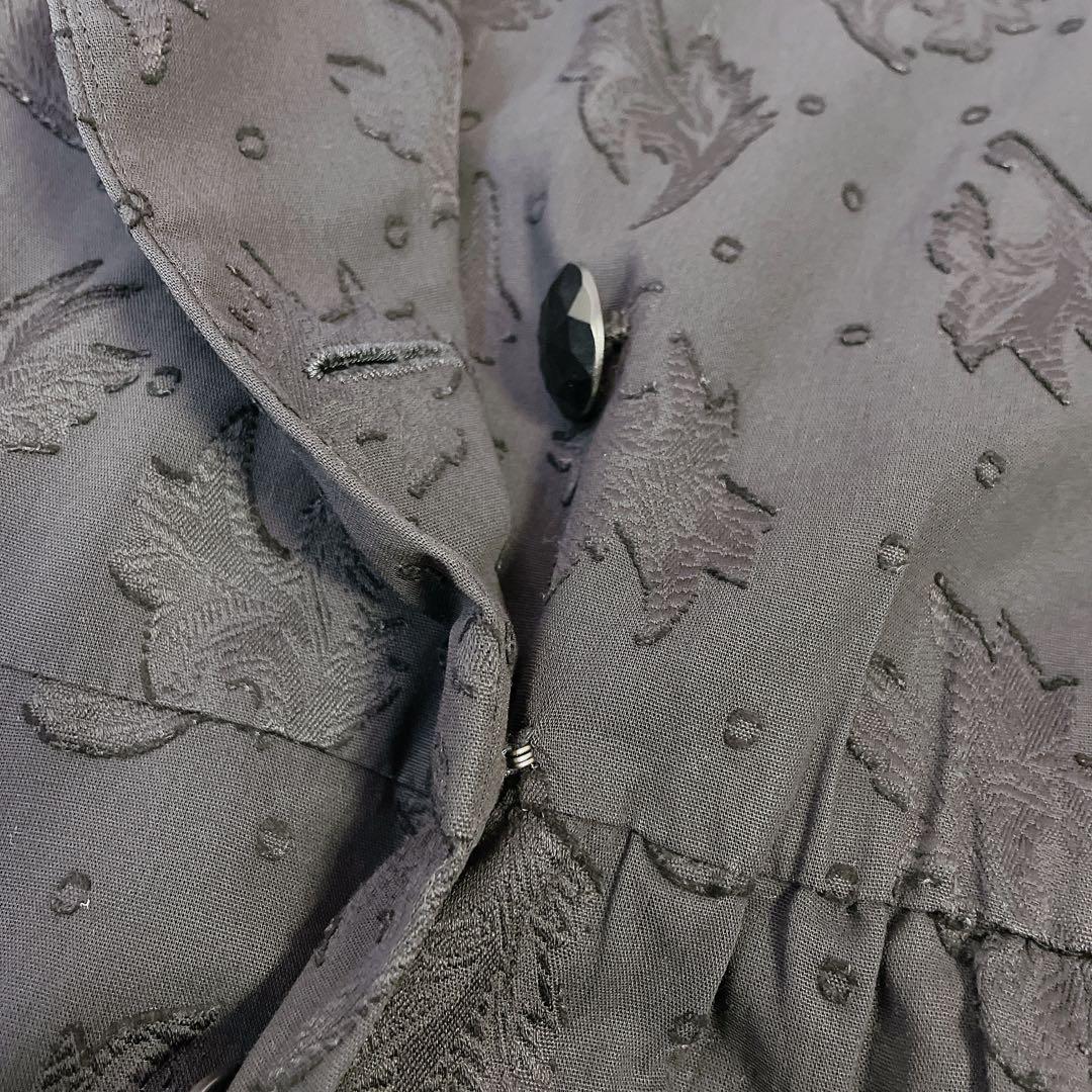 美品　ジバンシー　大きいサイズ　エンブロイダリー　ベルト付ワンピース　黒