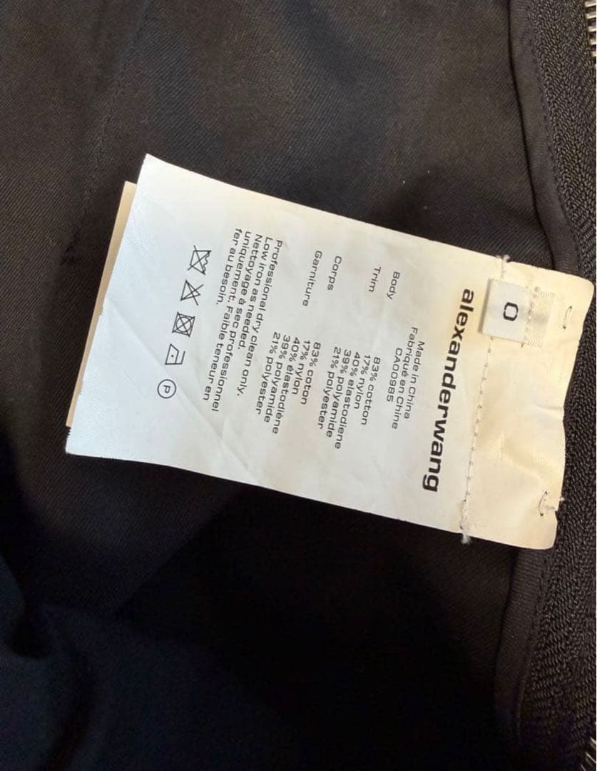 alexander wang サファリコットン ショートパンツ 0サイズ