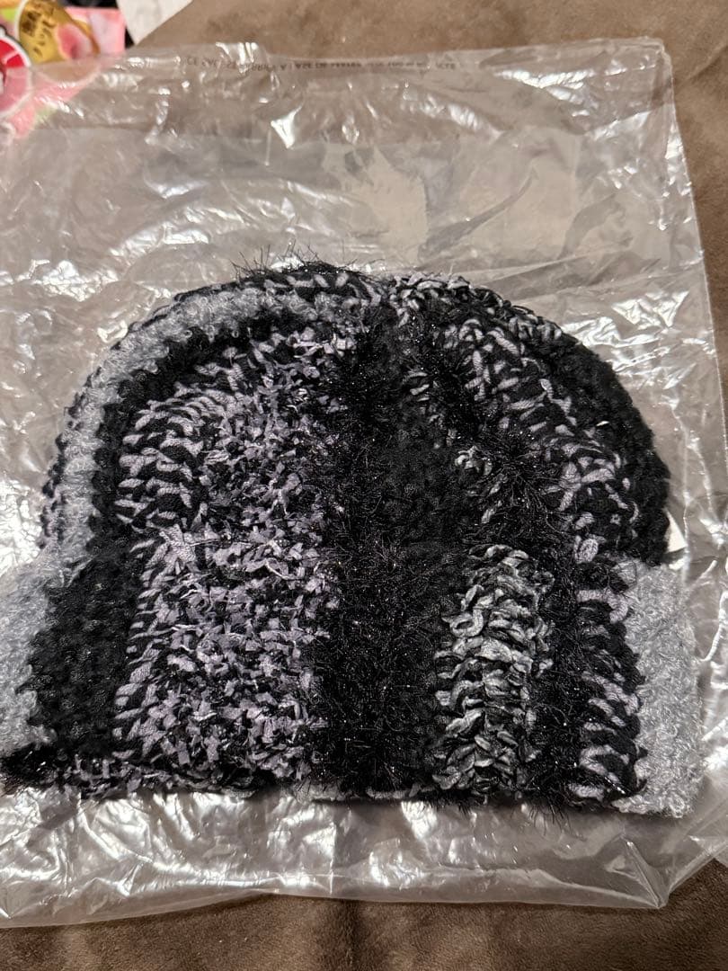 【新品】Supreme Tinsel Stripe Beanie ブラック
