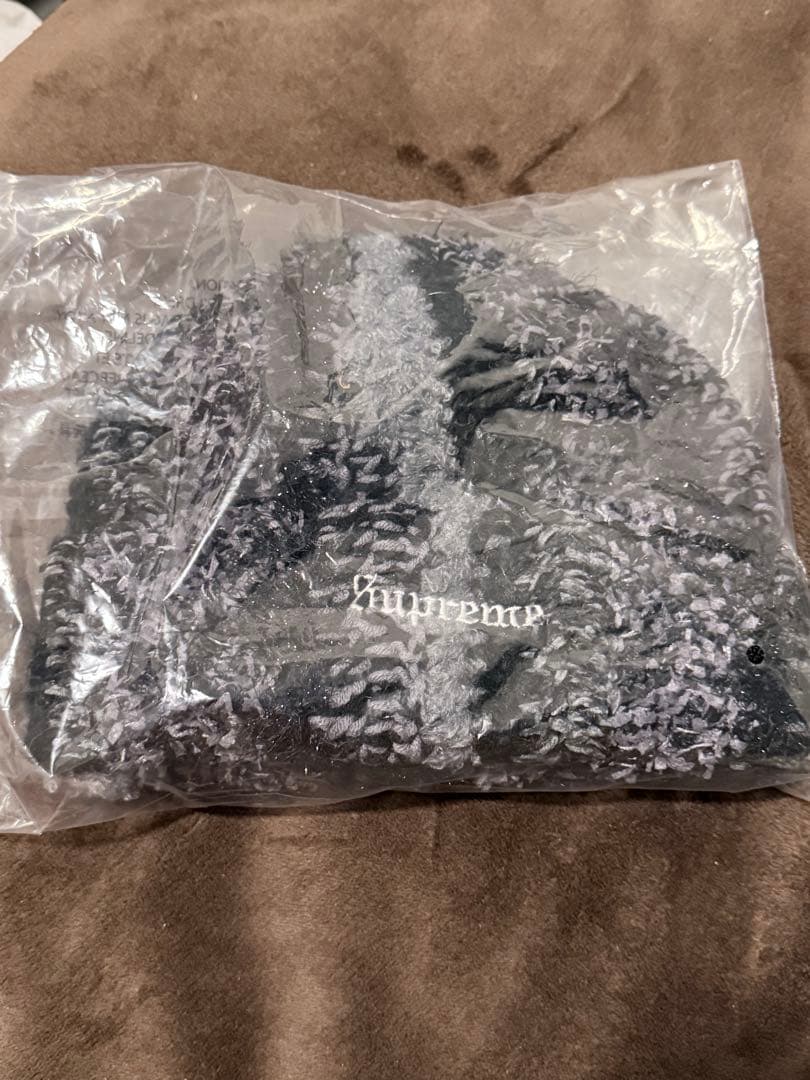 【新品】Supreme Tinsel Stripe Beanie ブラック