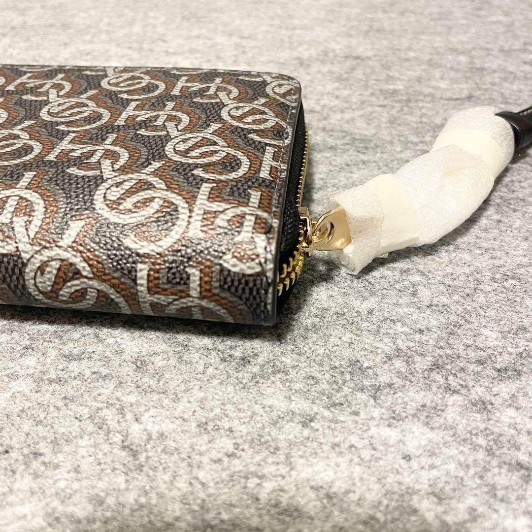 【未使用】　COACH 長財布　モノグラムプリント　着脱ストラップ　ブラック
