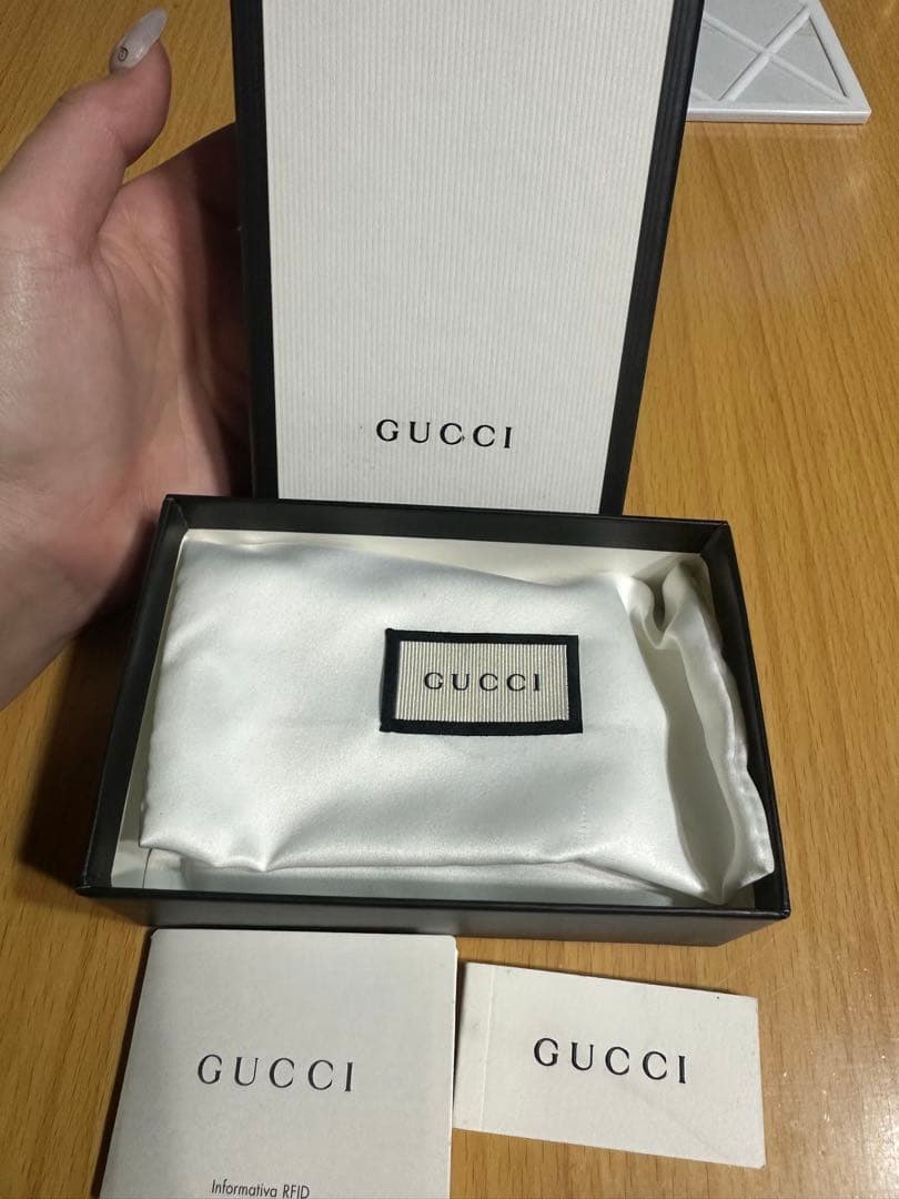 GUCCI グッチ ６連キーケース GGシマライン ブラック