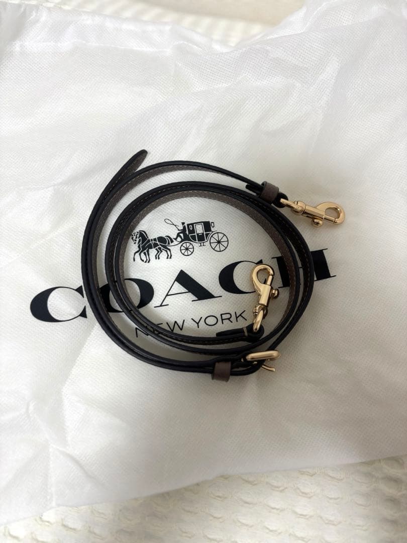 ブラウンレザー　COACHのハンドバック