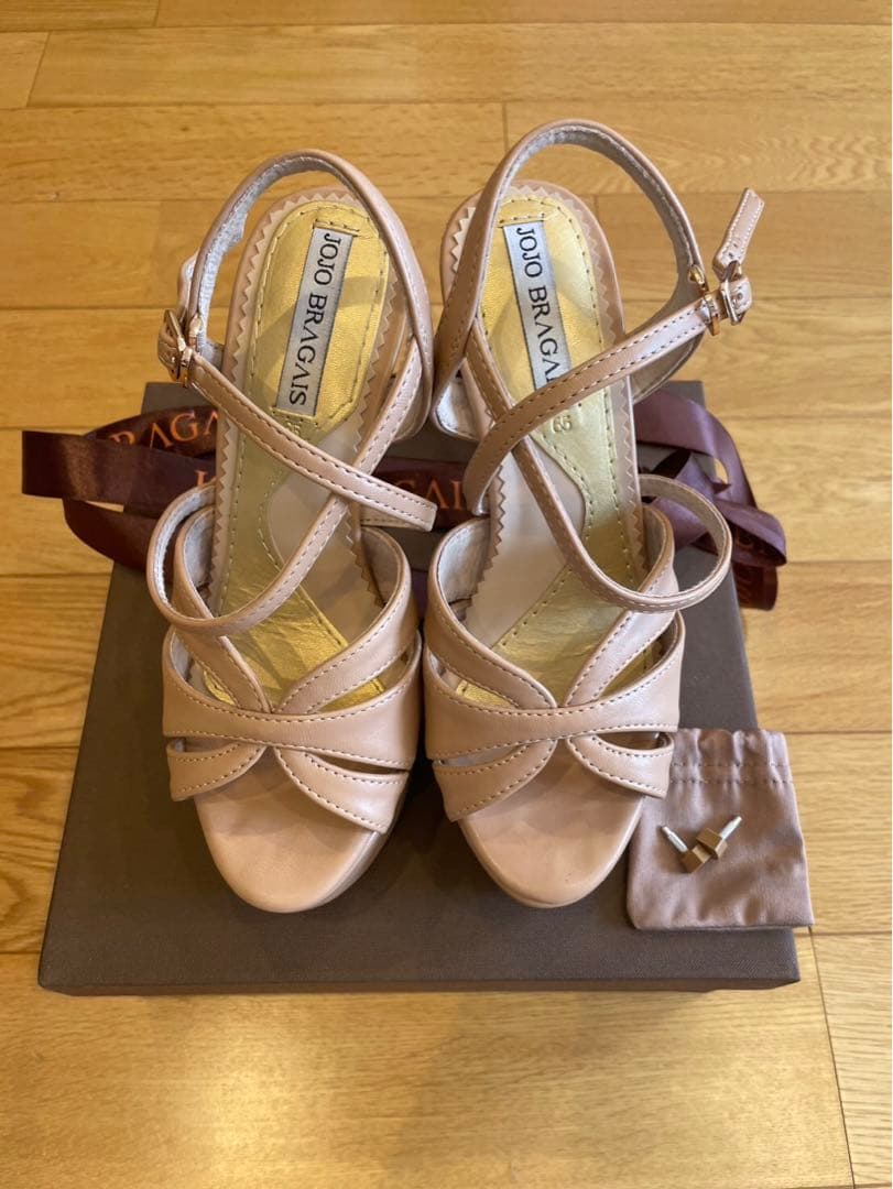 JOJO BRAGAS ベージュ コンテストシューズ　ハイヒール