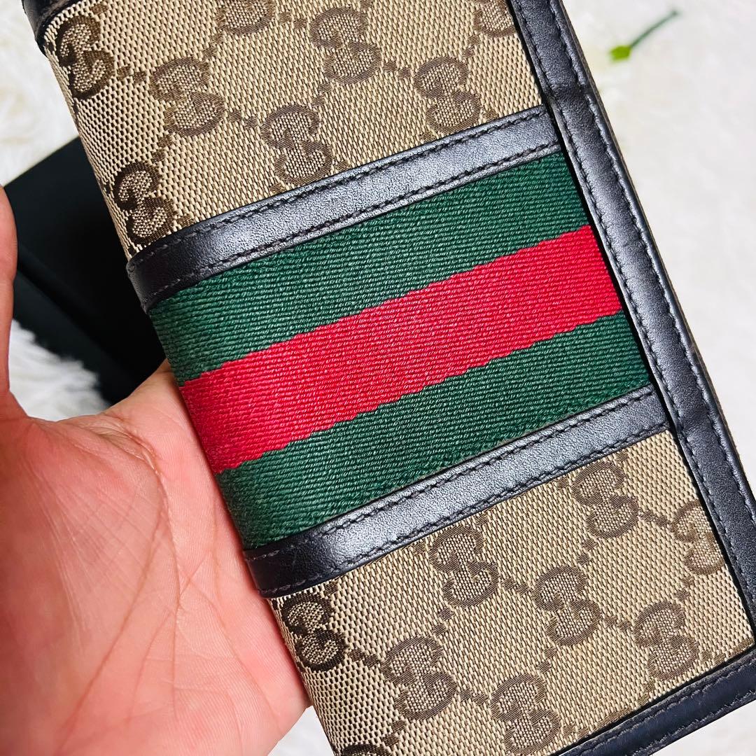 GUCCI✨グッチ✨財布✨ラウンドファスナー✨GGシェリーライン✨バンブー✨希少