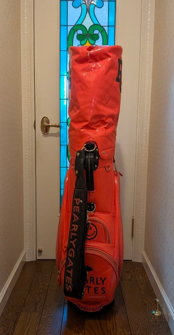 yuki PEARLY GATES キャディバッグ オレンジ 使用品
