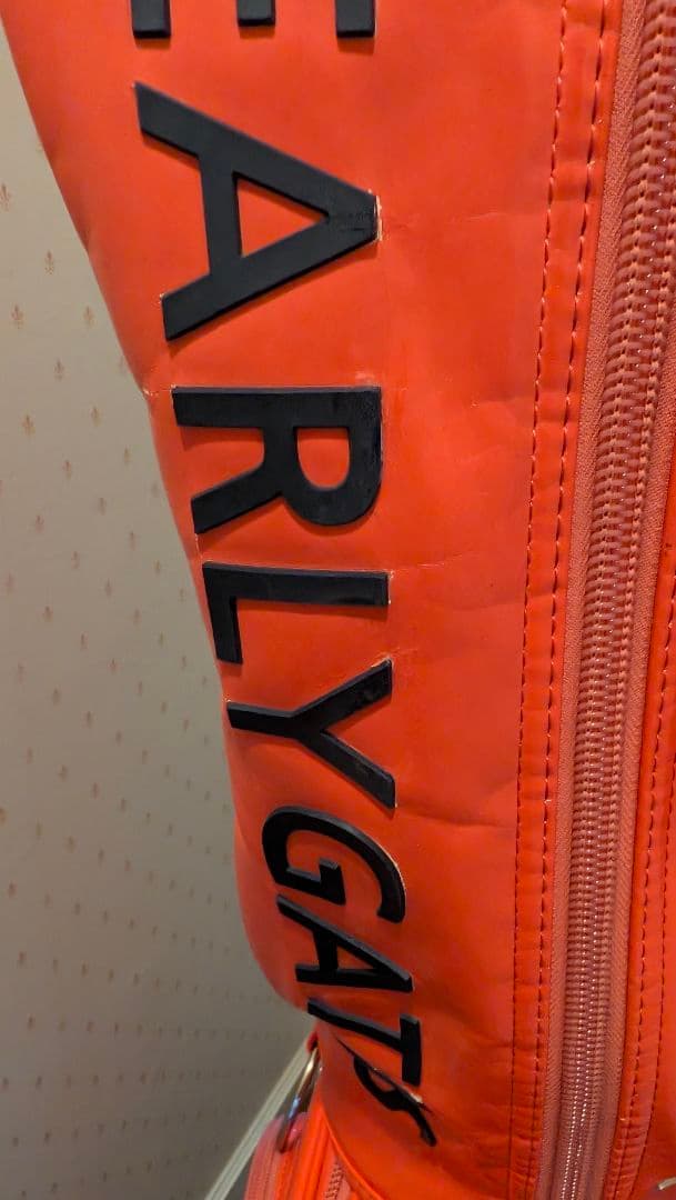 yuki PEARLY GATES キャディバッグ オレンジ 使用品