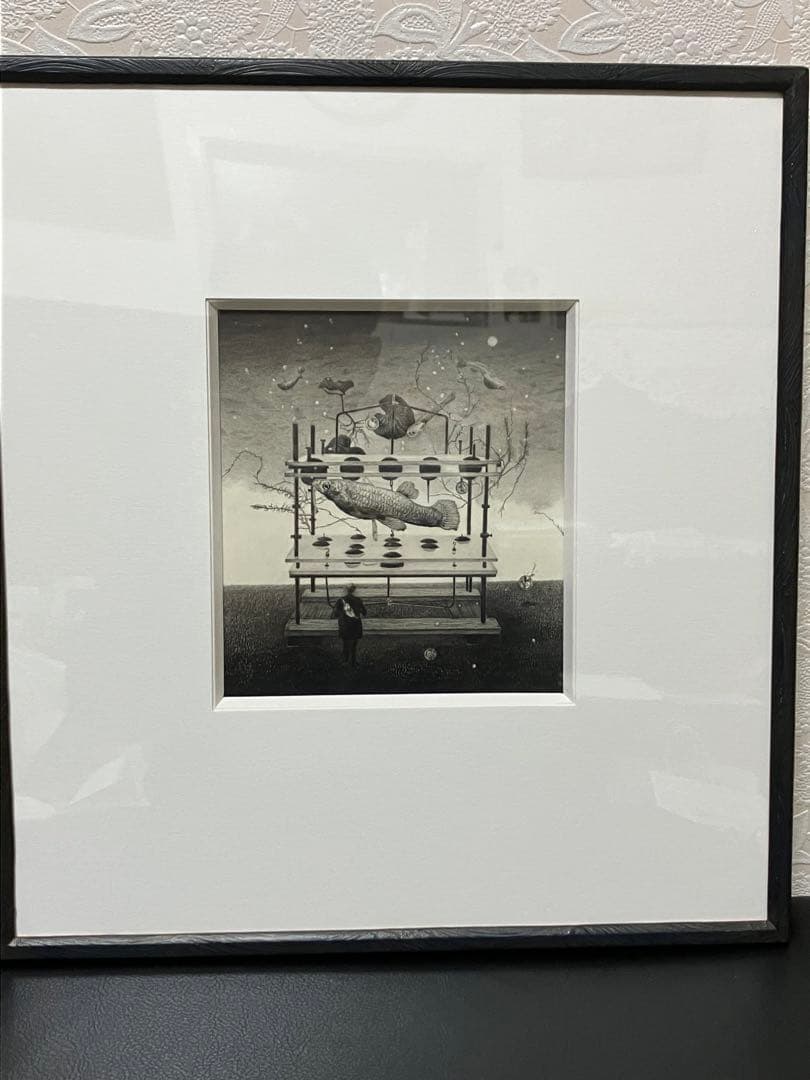 世界に一つの絵画　河内良介「カダヤシ」鉛筆画(2022年)