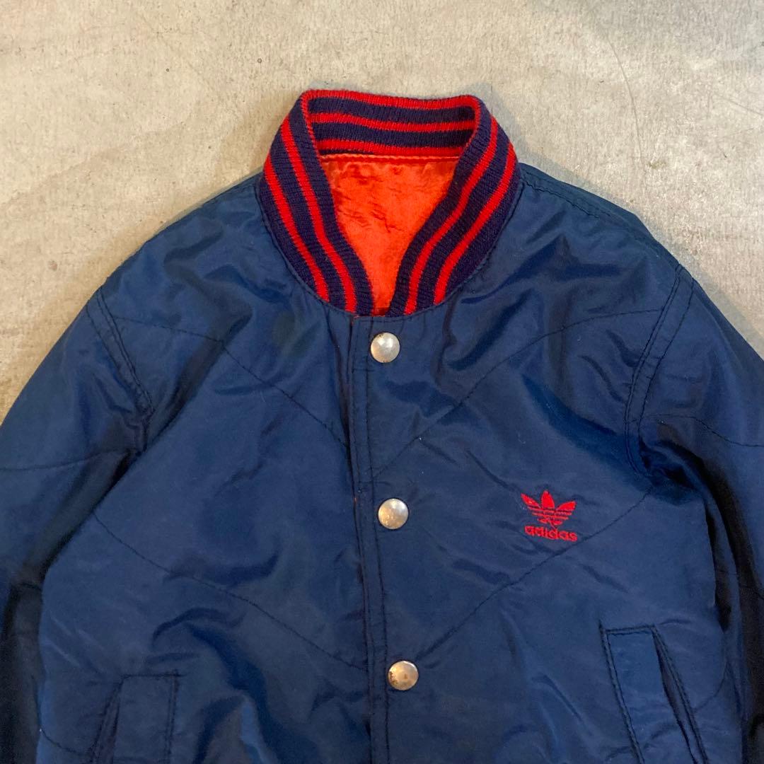 70's ビンテージ キッズ adidas ブルゾン リバーシブル 虎 刺繍