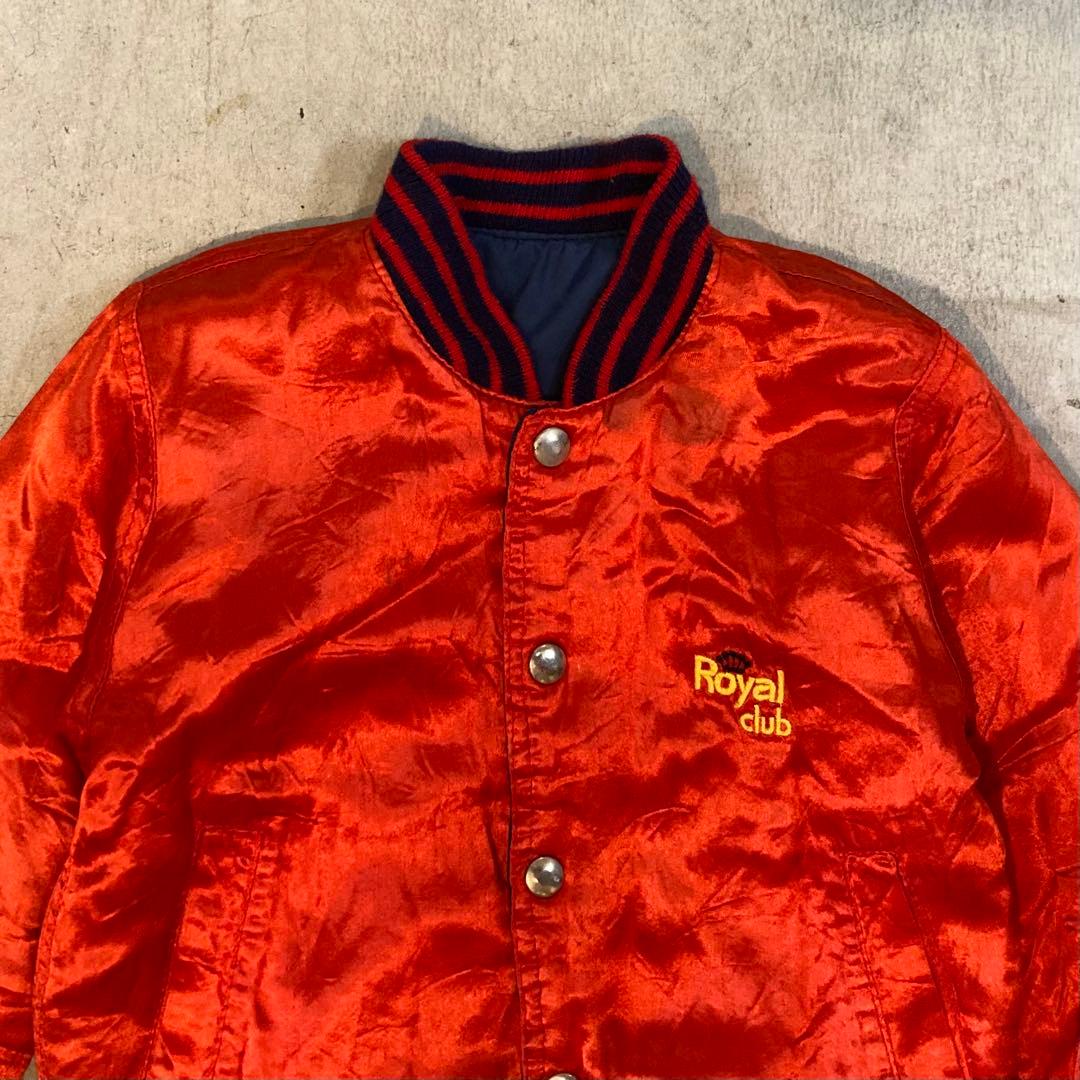 70's ビンテージ キッズ adidas ブルゾン リバーシブル 虎 刺繍