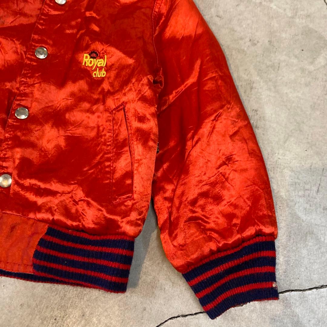 70's ビンテージ キッズ adidas ブルゾン リバーシブル 虎 刺繍