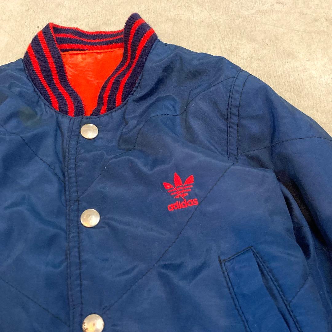 70's ビンテージ キッズ adidas ブルゾン リバーシブル 虎 刺繍