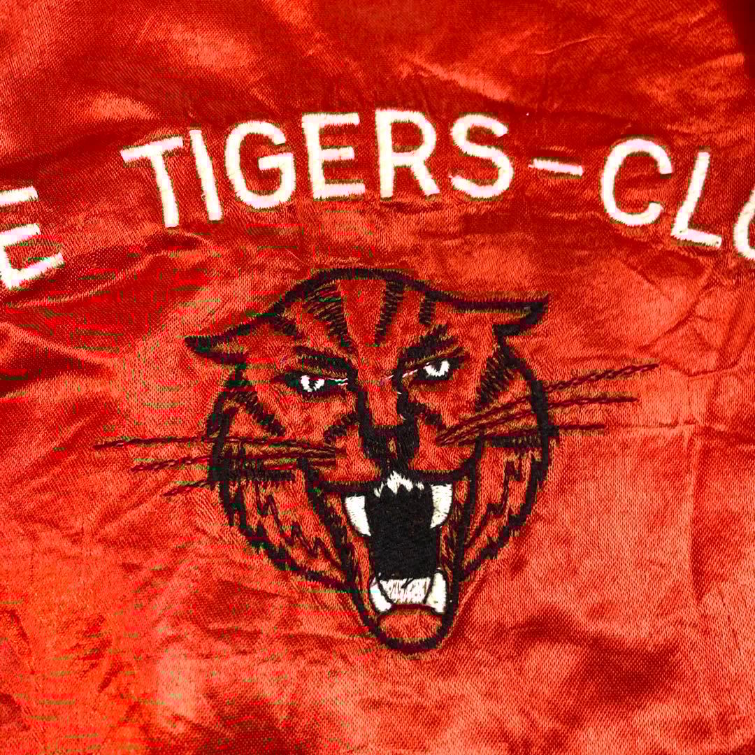 70's ビンテージ キッズ adidas ブルゾン リバーシブル 虎 刺繍