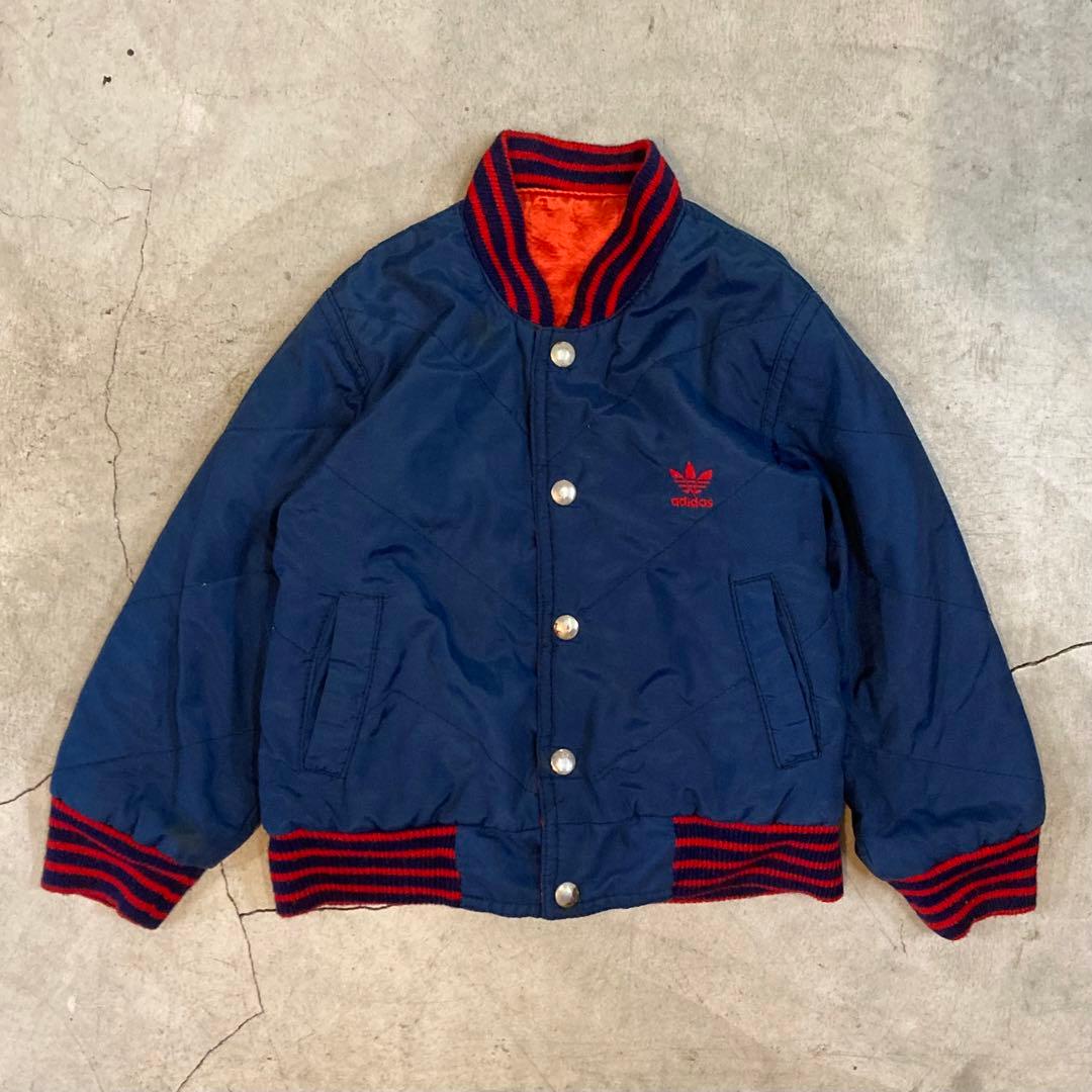 70's ビンテージ キッズ adidas ブルゾン リバーシブル 虎 刺繍