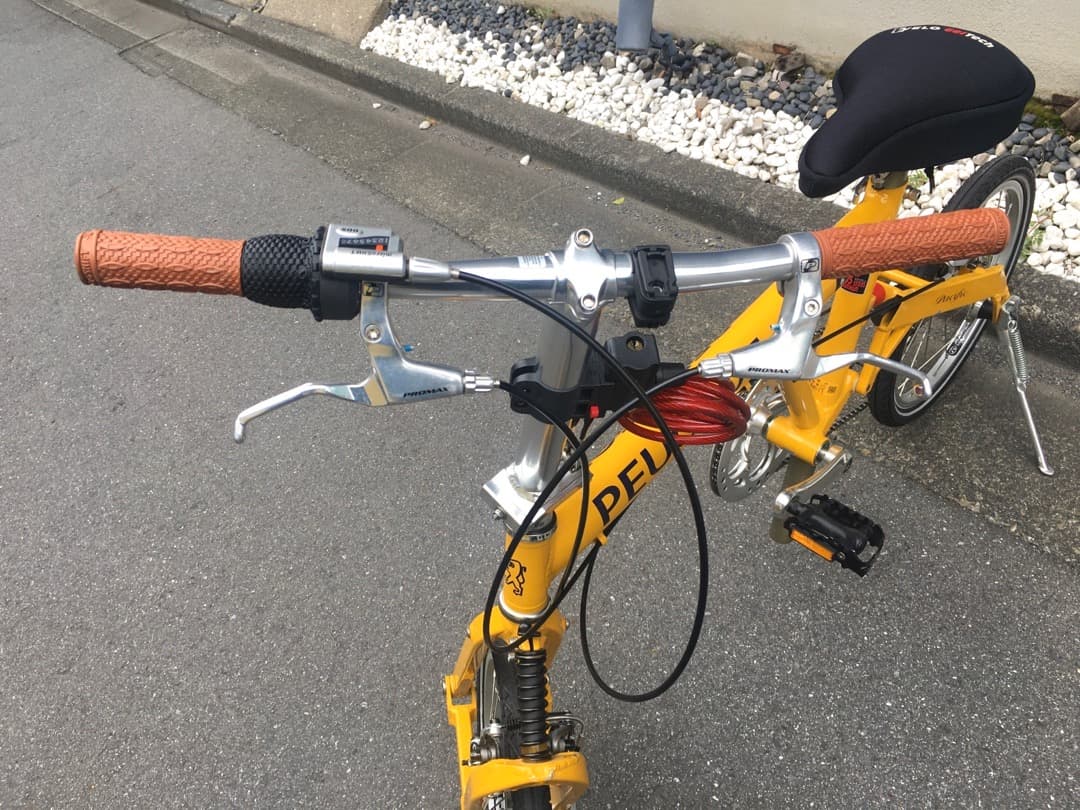 ○[ほぼ超美品] プジョ－ Pacific 18 折り畳み自転車 2002年 黄