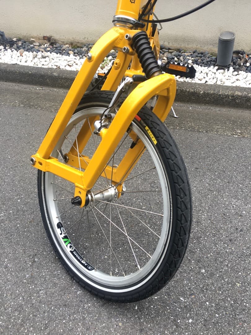 ○[ほぼ超美品] プジョ－ Pacific 18 折り畳み自転車 2002年 黄