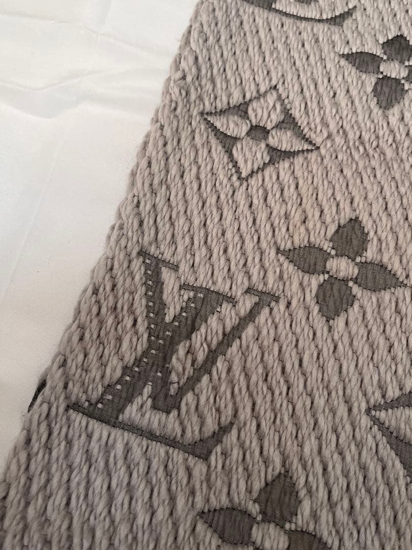 LOUIS VUITTON ルイヴィトン エシャルプロゴマニア ストール グレー