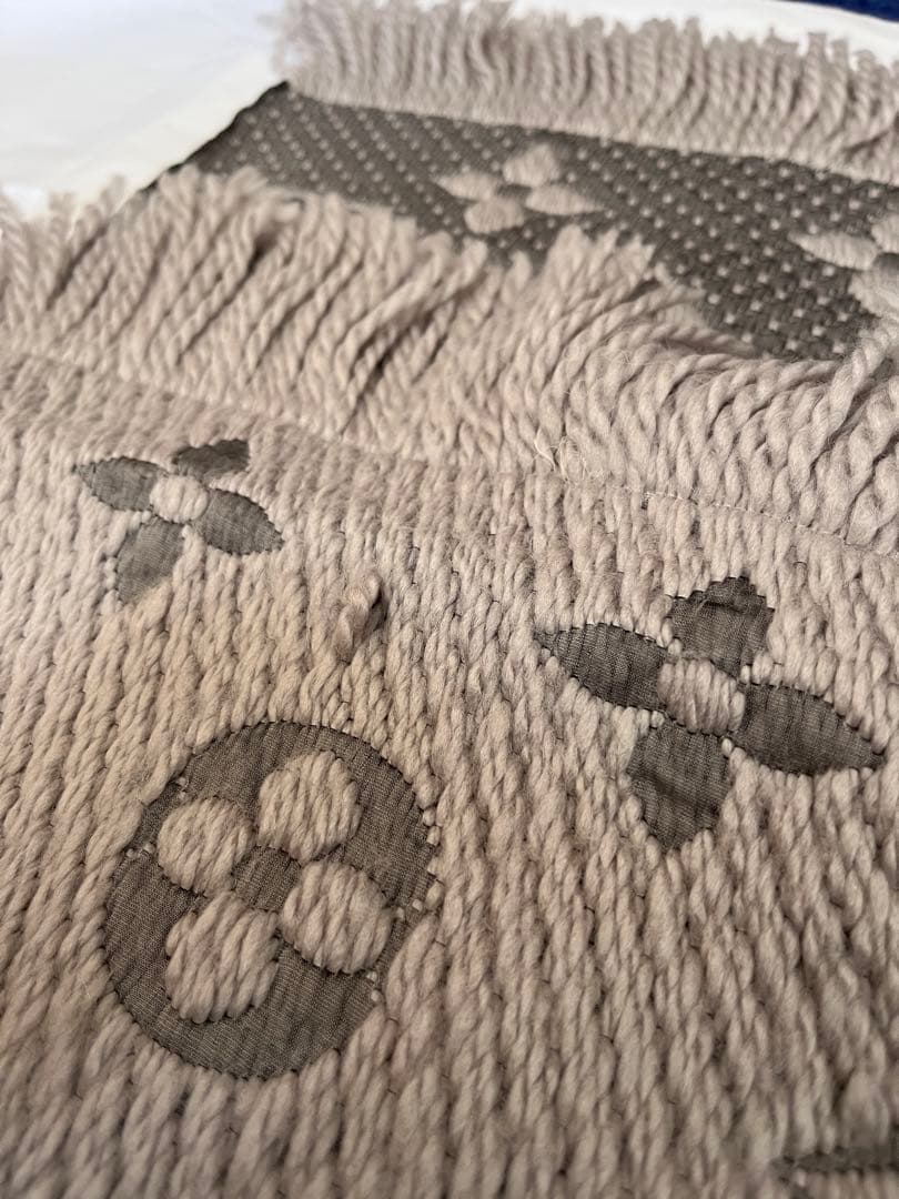 LOUIS VUITTON ルイヴィトン エシャルプロゴマニア ストール グレー