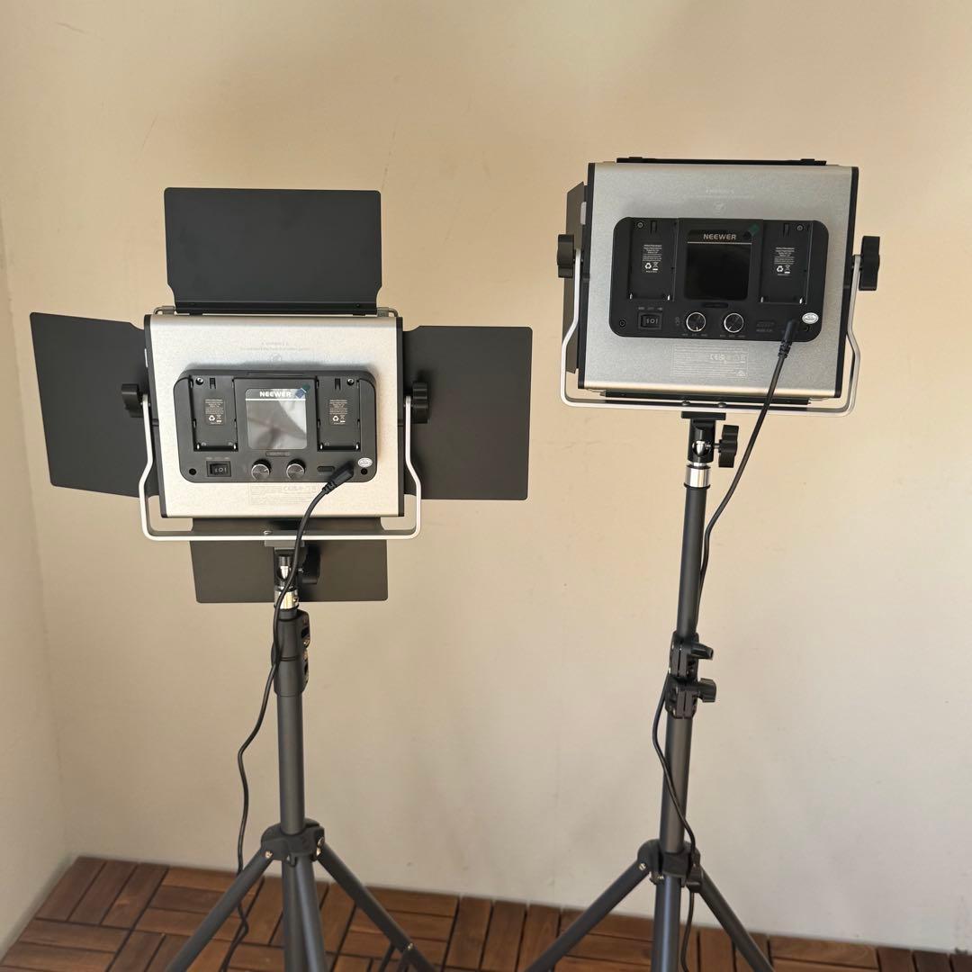NEEWER 660 PRO II RGB LEDライト スタンド付2台セット