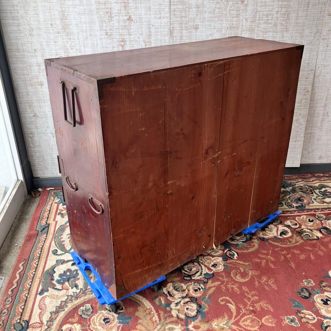 昭和レトロ 古家具 仙台箪笥 4段9杯 引き出し箪笥 和箪笥 アンティーク