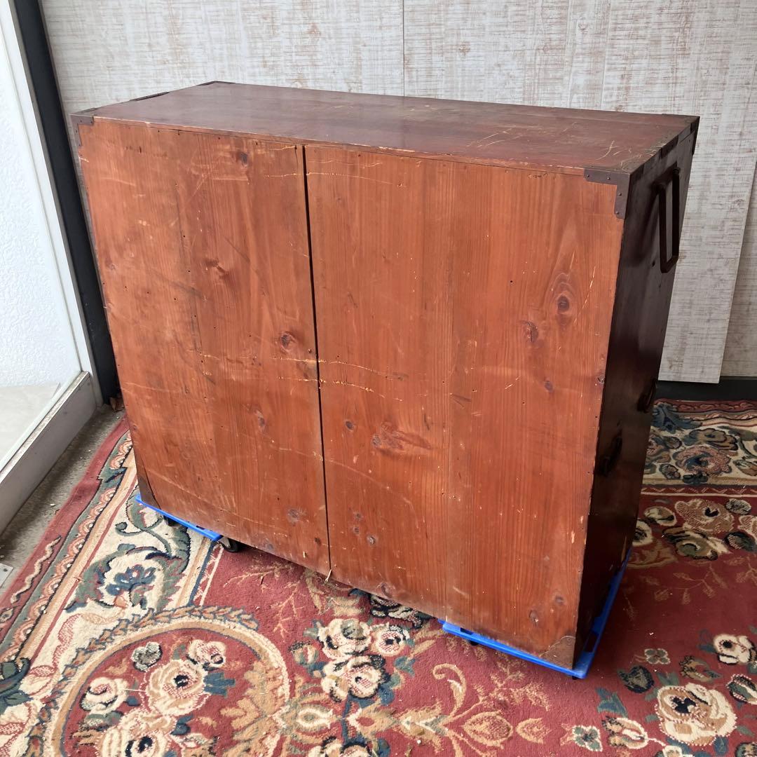 昭和レトロ 古家具 仙台箪笥 4段9杯 引き出し箪笥 和箪笥 アンティーク