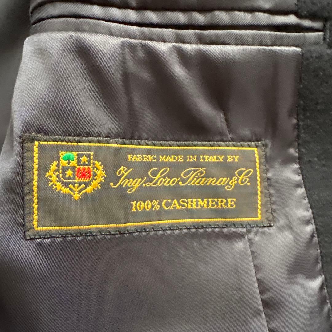 guji（グジ）カシミアフランネルソリッドチェスターフィールドコートロロピアーナ