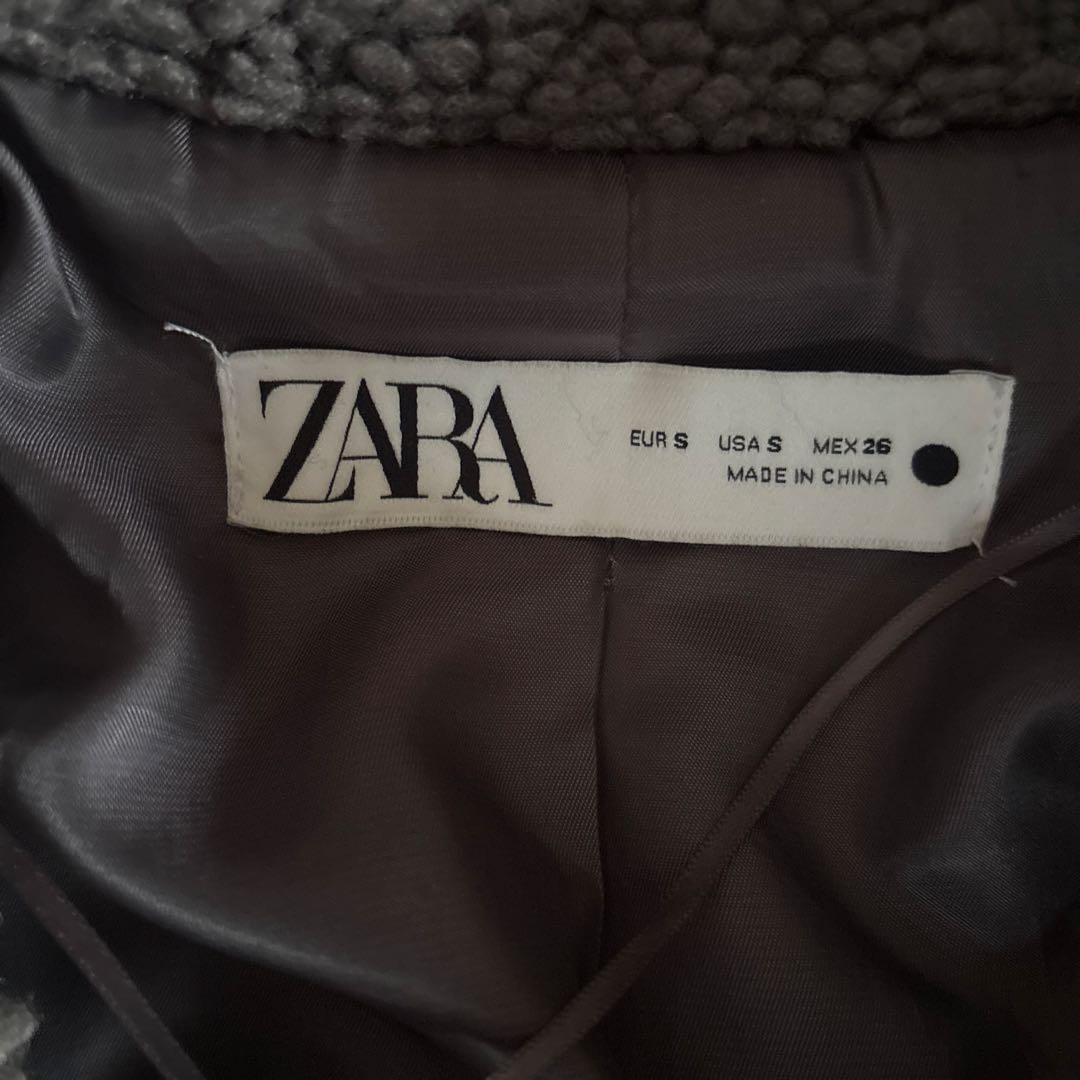 ZARA Teddy Bear コート　ボアコート　グレー