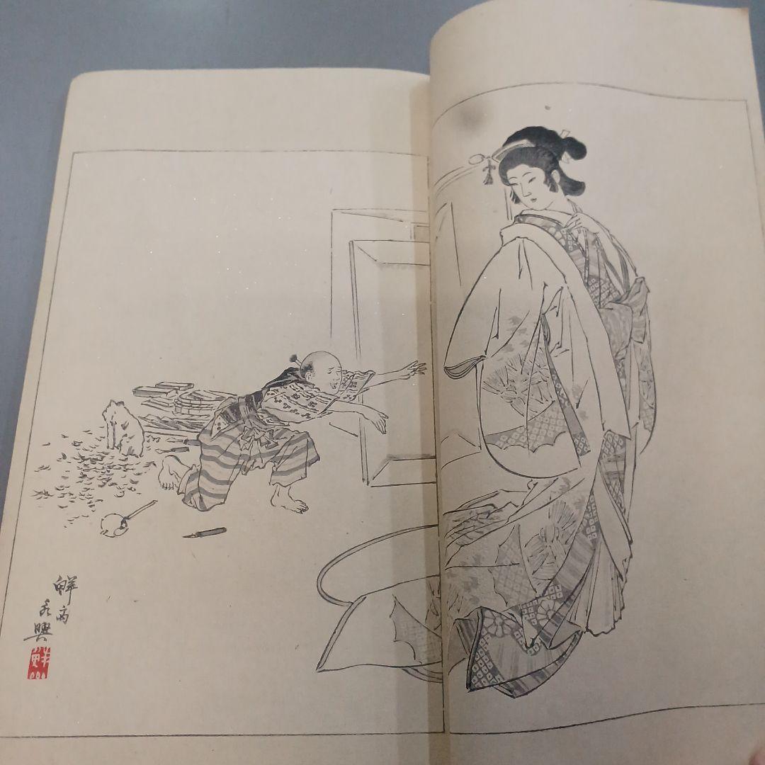 浮世絵　春陽堂　美術世界　巻の六　綿絵　木版画集　明治和本