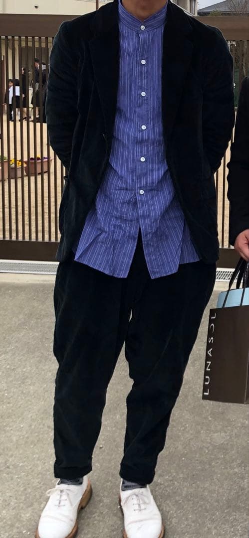 CASEY CASEY コットンコーデュロイジャケット 黒　Mサイズ