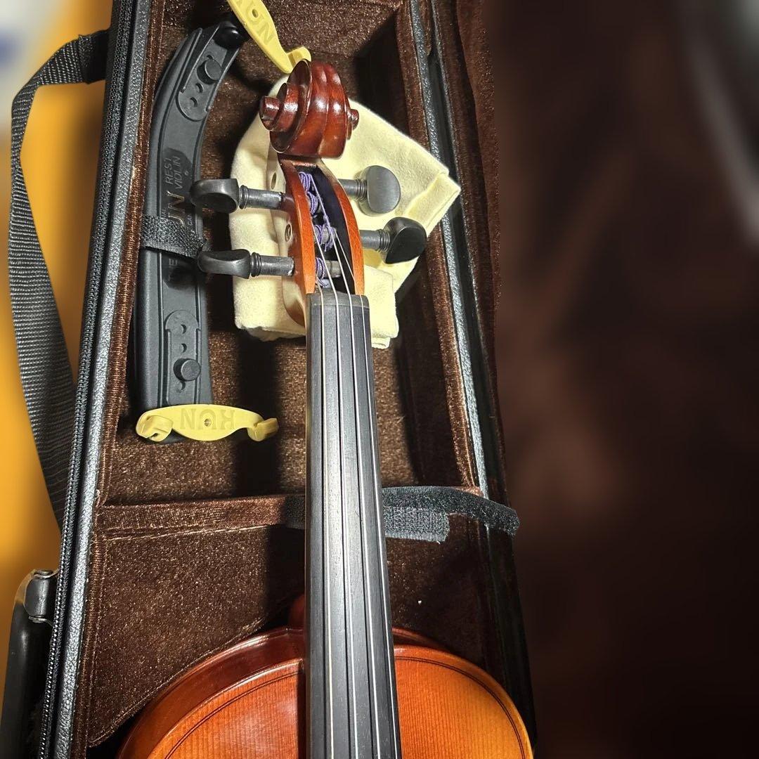 オレンジ バイオリン ケース付き