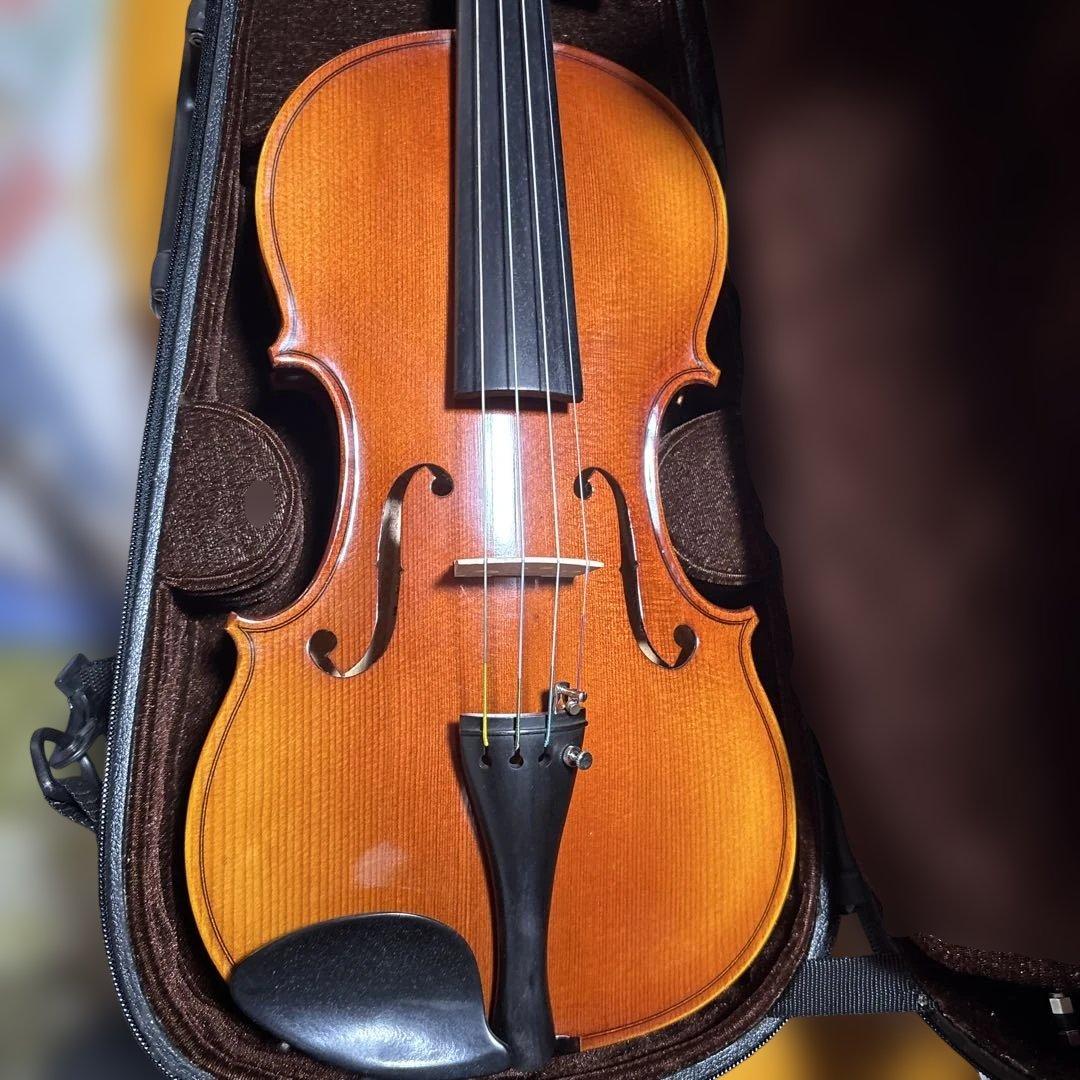 オレンジ バイオリン ケース付き