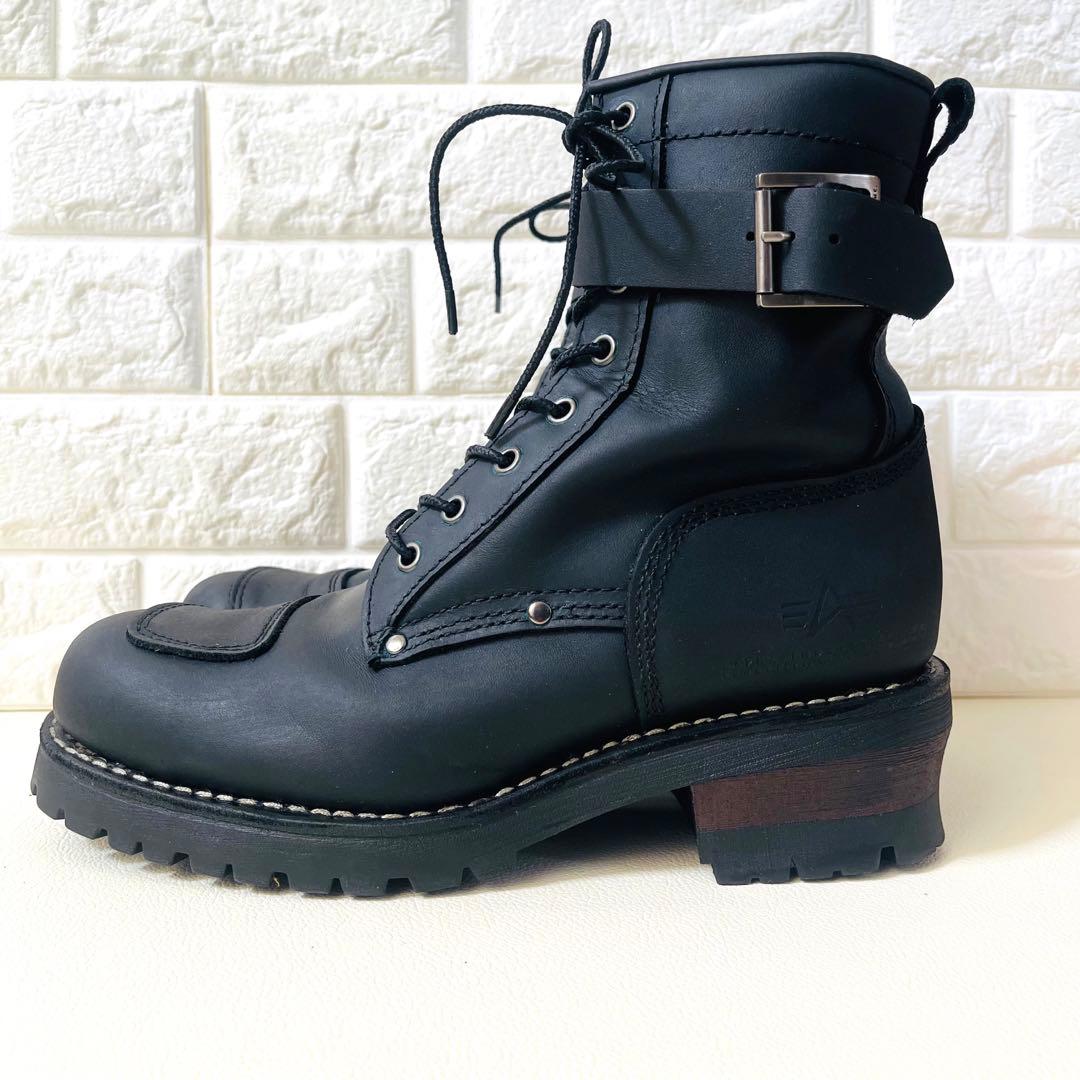 【美品✨】ALPHA INDUSTRIES アルファ バイカーブーツ 27cm
