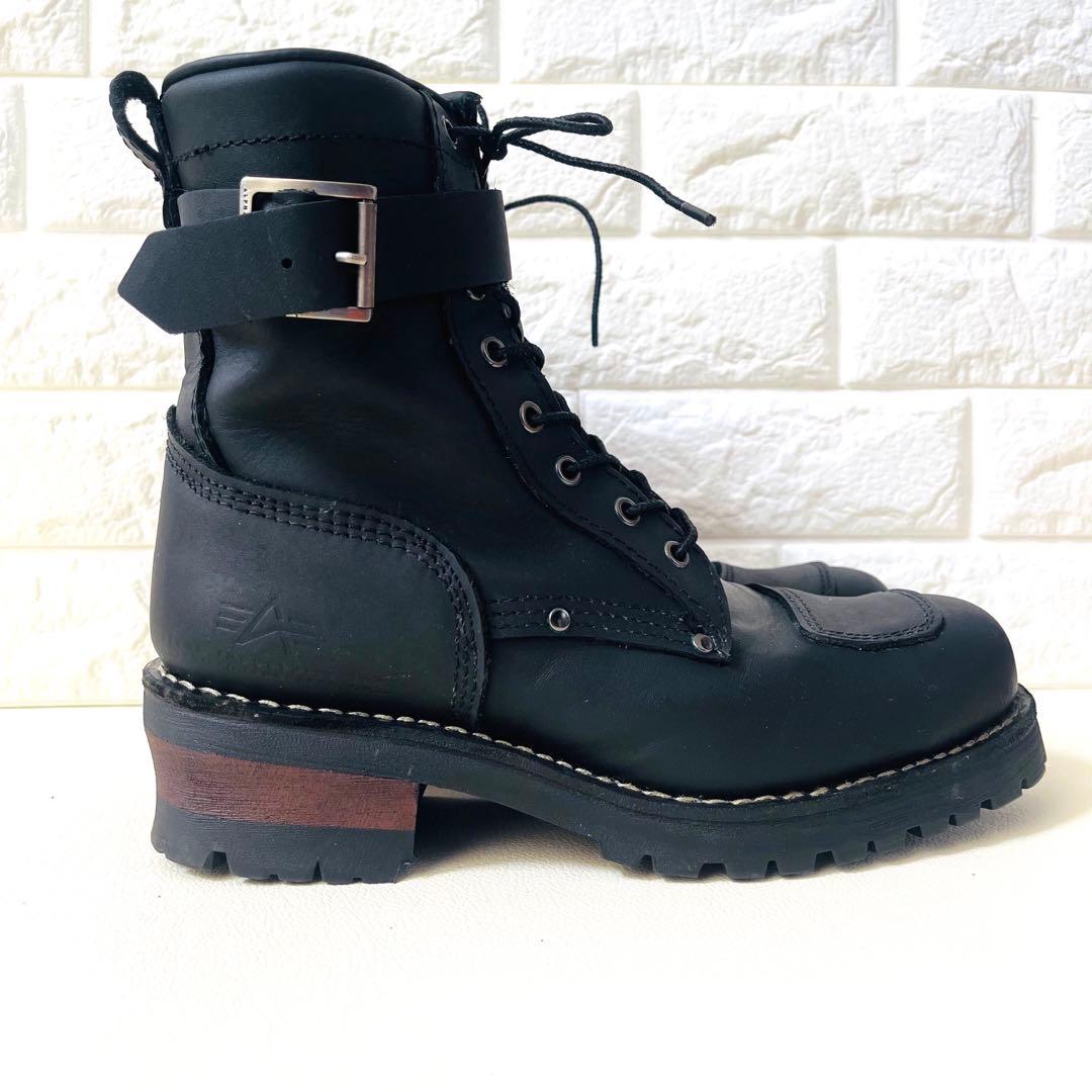 【美品✨】ALPHA INDUSTRIES アルファ バイカーブーツ 27cm