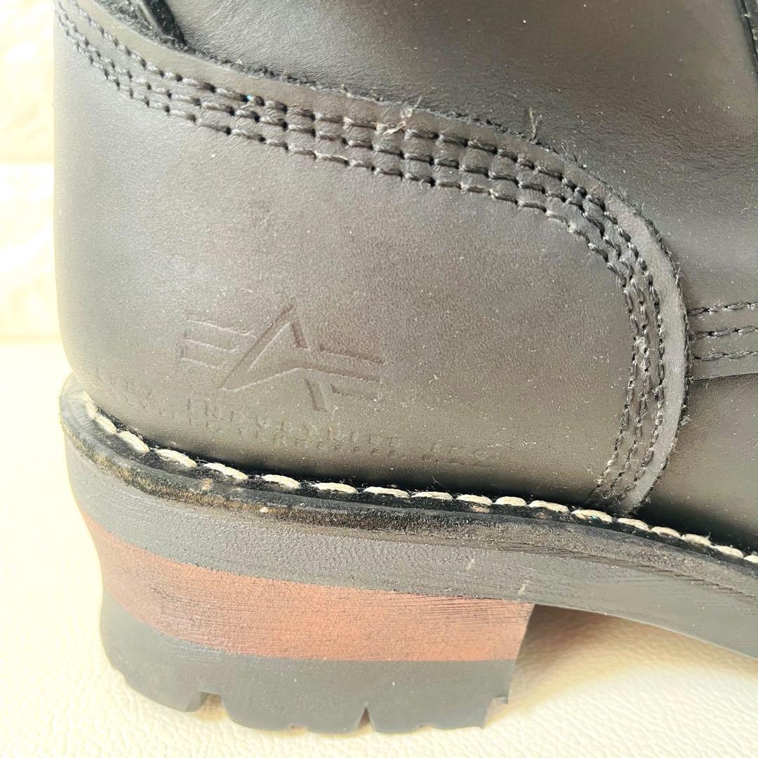 【美品✨】ALPHA INDUSTRIES アルファ バイカーブーツ 27cm