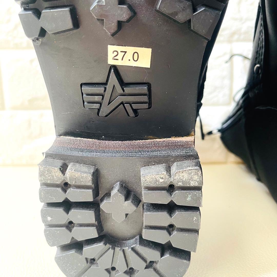 【美品✨】ALPHA INDUSTRIES アルファ バイカーブーツ 27cm