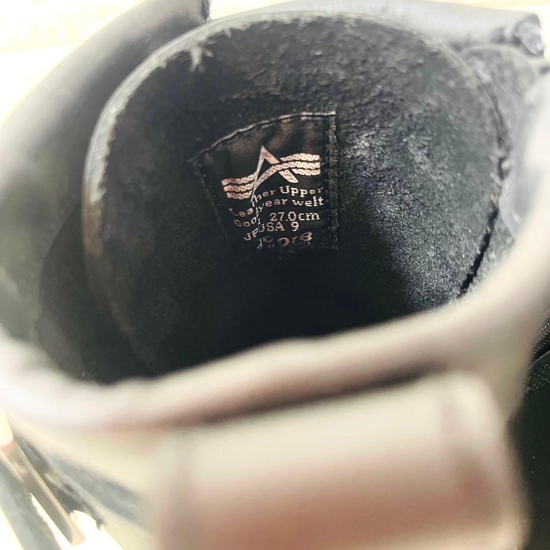 【美品✨】ALPHA INDUSTRIES アルファ バイカーブーツ 27cm