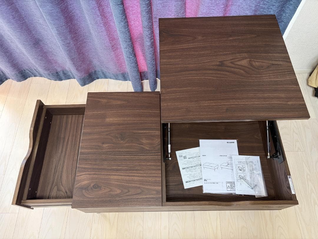 ニトリ センターテーブル PH01 100MBR ミドルブラウン