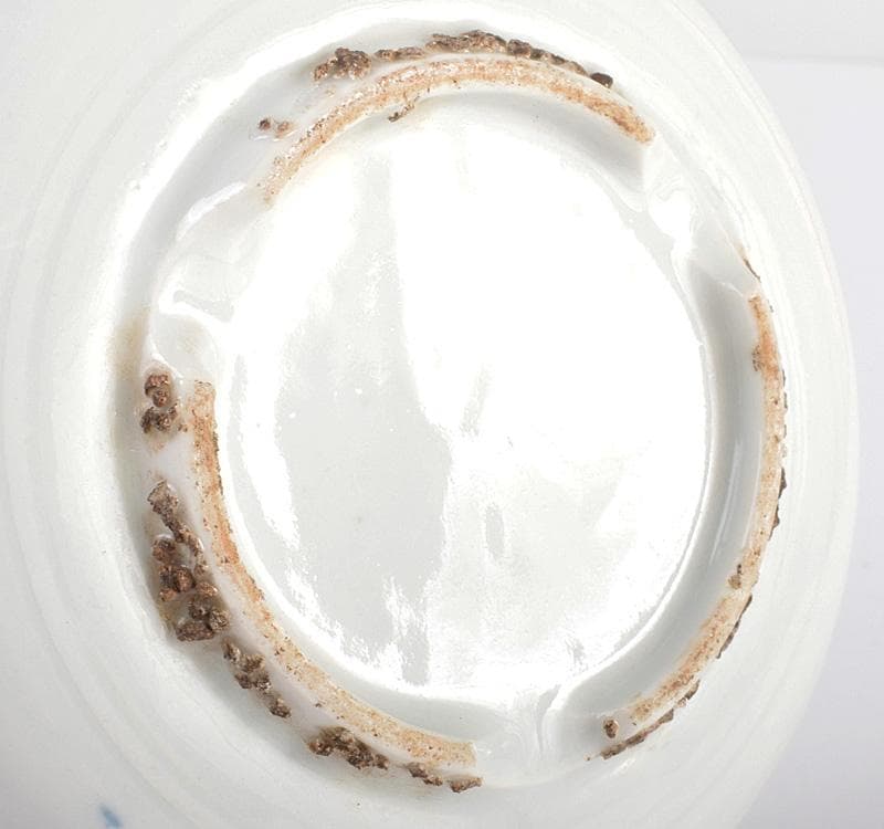 カルカル63 中国　古染付　山水文　向付　十人前　時代箱付　D　3915C